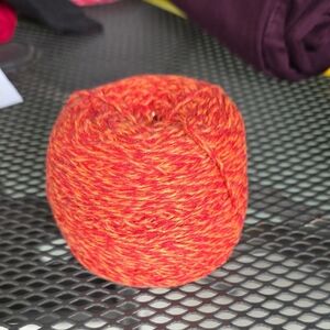 Vibrant Orange Yarn for Home Art Projects